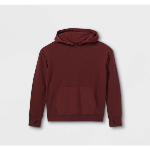 All in Motion Performance Hooded Sweatshirt Maroon Boys XS (4/5) - Picture 1 of 7